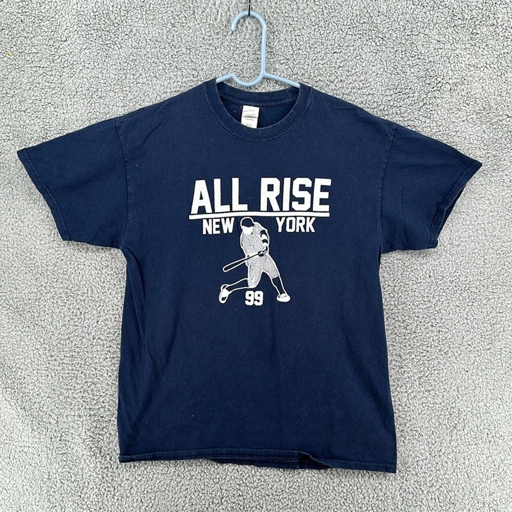 Gildan NY Yankees All Rise Aaron Judge T-Shirt Men's Sz Large